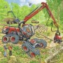 Puzzle masinarii 3x49 piese